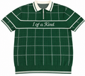 Green Plaid Knitted Polo