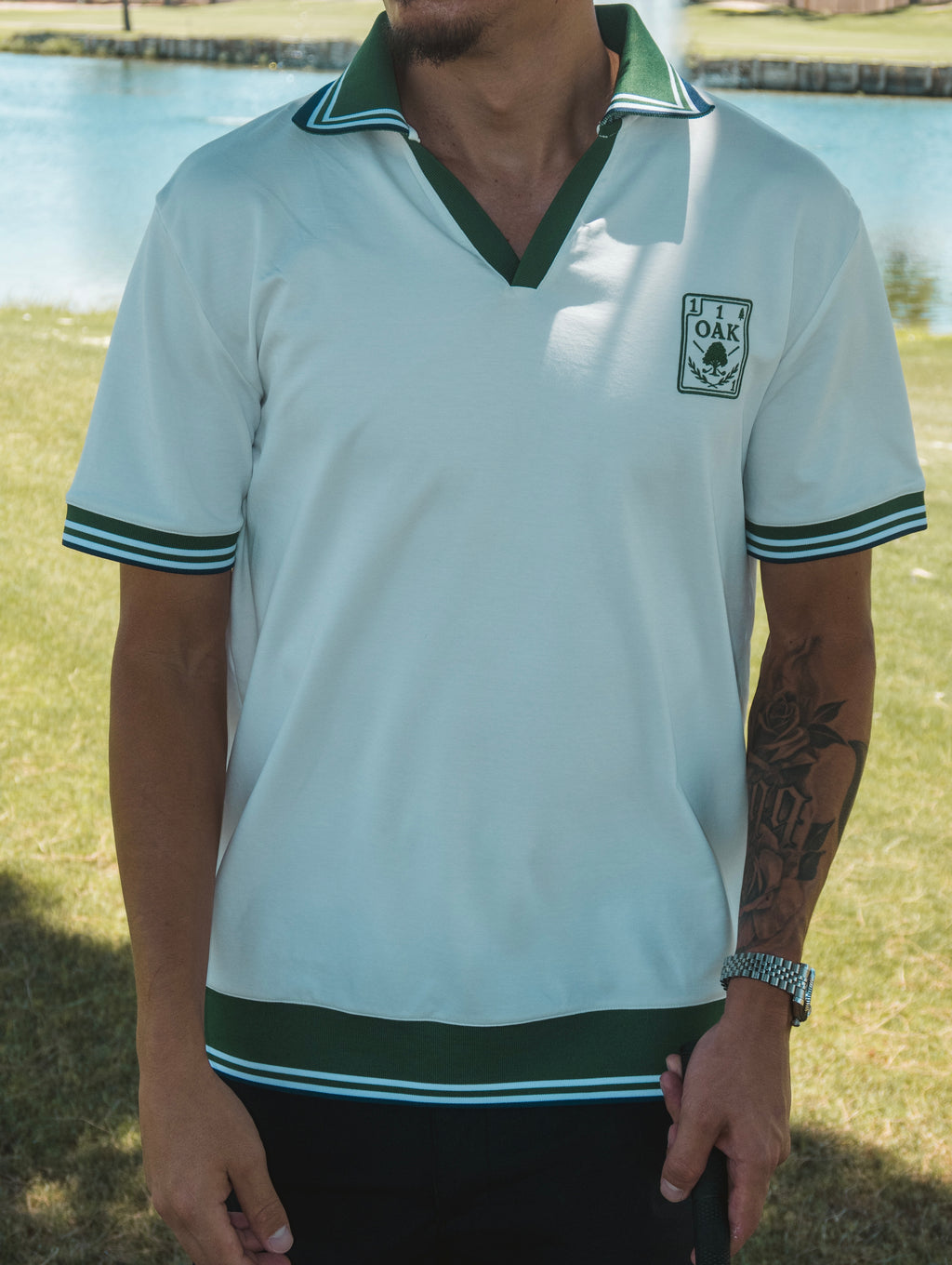 White Johnny Collared Polo